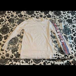 White Tommy Hilfiger long sleeve shirt